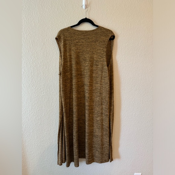 Lularoe orange and black weathered sleeveless duster size L - Picture 2 of 6